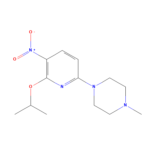 1-methyl-4-(5-nitro-6-propan-2-yloxypyridin-2-yl)piperazine (CAS: 1462950-98-6) - Related Chemical Product