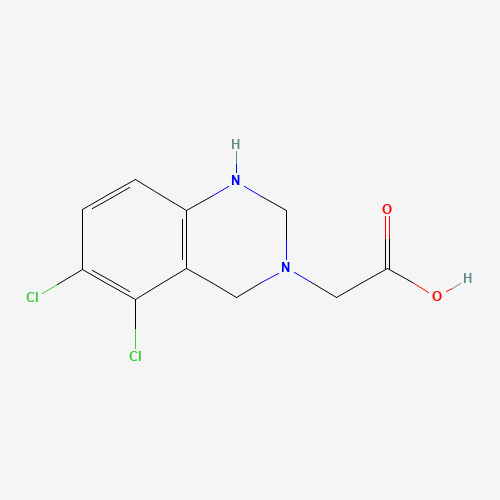 2-(5,6-dichloro-2,4-dihydro-1H-quinazolin-3-yl)acetic acid (CAS: 1092352-97-0) - Chemical Structure and Molecular Formula 