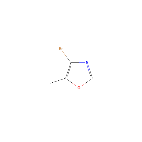 4-bromo-5-methyl-1,3-oxazole (CAS: 1240601-01-7) - Chemical Structure and Molecular Formula 