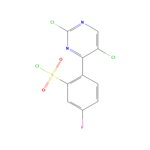 2-(2,5-dichloropyrimidin-4-yl)-5-fluorobenzenesulfonyl chloride (CAS: 1341200-90-5) - Related Chemical Product