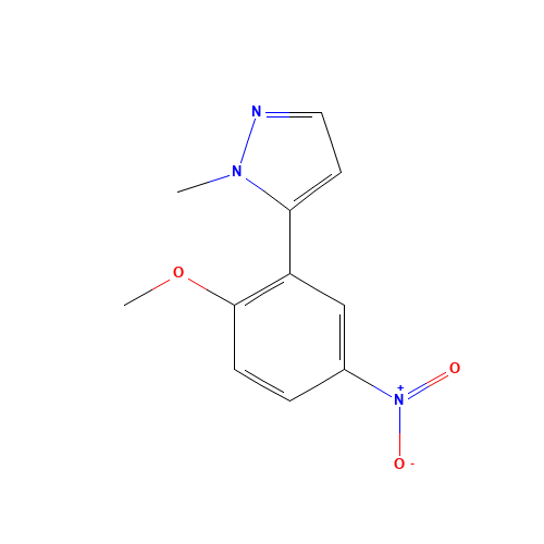 5-(2-methoxy-5-nitrophenyl)-1-methylpyrazole (CAS: 720702-43-2) - Related Chemical Product