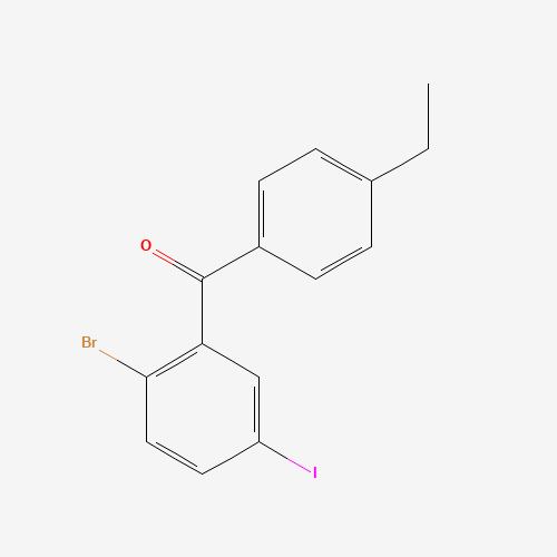 (2-bromo-5-iodophenyl)-(4-ethylphenyl)methanone (CAS: 1006383-22-7) - Related Chemical Product