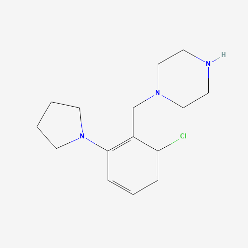 1-[(2-chloro-6-pyrrolidin-1-ylphenyl)methyl]piperazine (CAS: 1446818-72-9) - Related Chemical Product