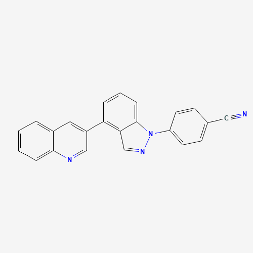 4-(4-quinolin-3-ylindazol-1-yl)benzonitrile (CAS: 1246307-61-8) - Related Chemical Product