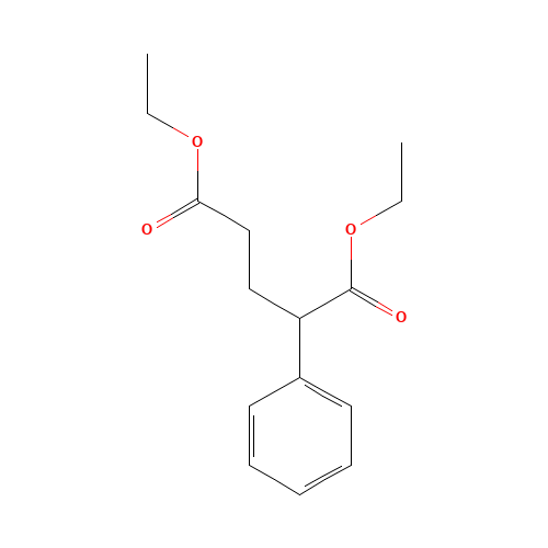diethyl 2-phenylpentanedioate (CAS: 53370-33-5) - Chemical Structure and Molecular Formula 
