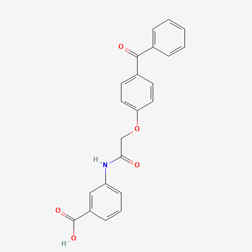 3-[[2-(4-benzoylphenoxy)acetyl]amino]benzoic acid (CAS: 649773-81-9) - Related Chemical Product