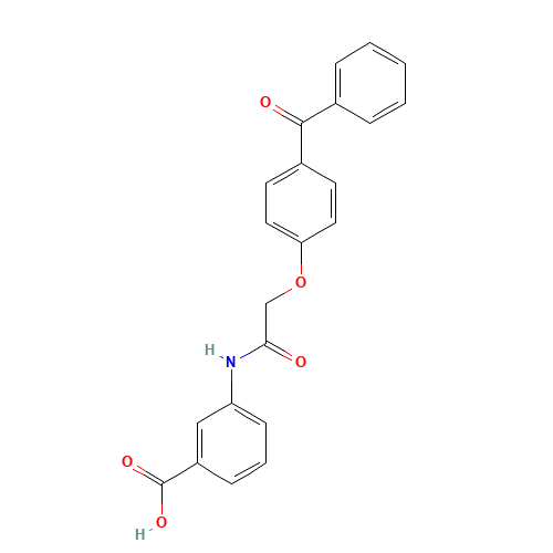 3-[[2-(4-benzoylphenoxy)acetyl]amino]benzoic acid (CAS: 649773-81-9) - Related Chemical Product
