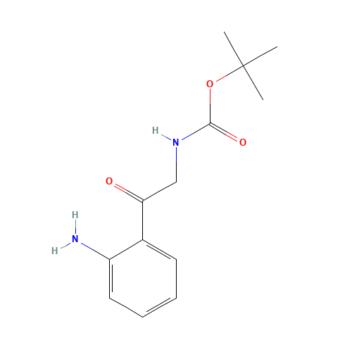 tert-butyl N-[2-(2-aminophenyl)-2-oxoethyl]carbamate (CAS: 155301-82-9) - Chemical Structure and Molecular Formula 