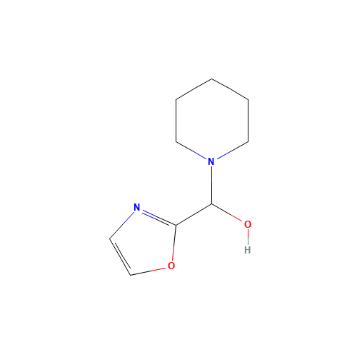 1,3-oxazol-2-yl(piperidin-1-yl)methanol (CAS: 1384422-01-8) - Chemical Structure and Molecular Formula 