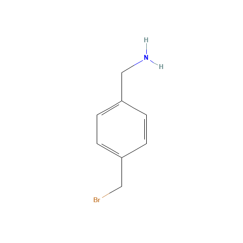 [4-(bromomethyl)phenyl]methanamine (CAS: 769057-30-9) - Chemical Structure and Molecular Formula 