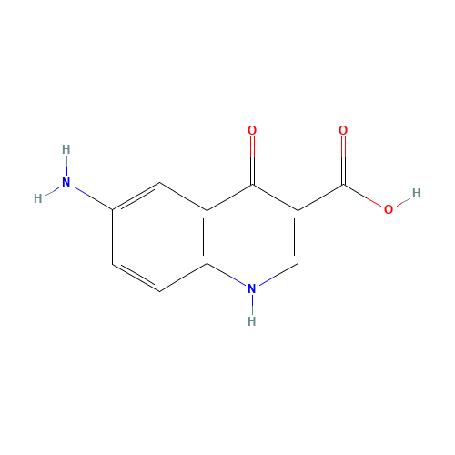 6-amino-4-oxo-1H-quinoline-3-carboxylic acid (CAS: 1018135-49-3) - Chemical Structure and Molecular Formula 