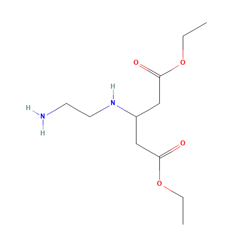 diethyl 3-(2-aminoethylamino)pentanedioate (CAS: 127783-84-0) - Chemical Structure and Molecular Formula 