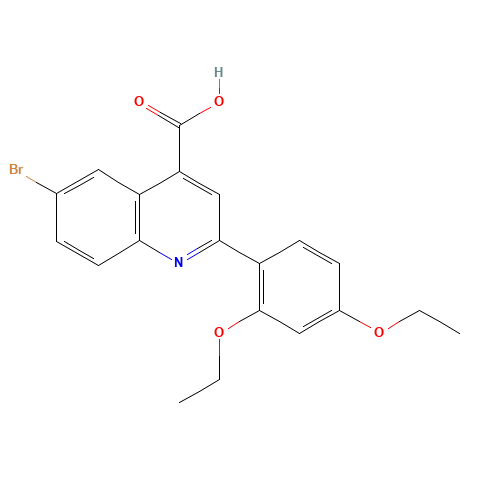 6-bromo-2-(2,4-diethoxyphenyl)quinoline-4-carboxylic acid (CAS: 494860-96-7) - Related Chemical Product