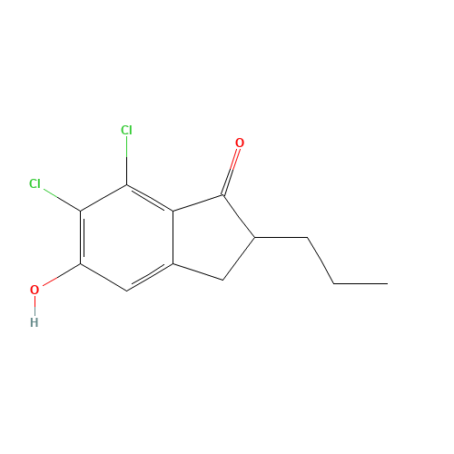 6,7-dichloro-5-hydroxy-2-propyl-2,3-dihydroinden-1-one (CAS: 850331-38-3) - Related Chemical Product