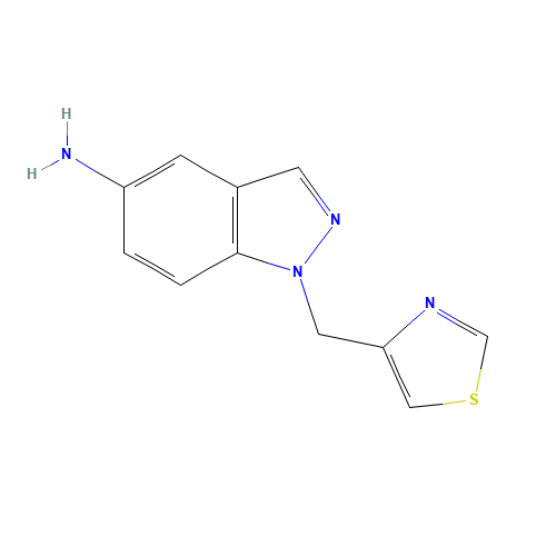 1-(1,3-thiazol-4-ylmethyl)indazol-5-amine (CAS: 833474-37-6) - Related Chemical Product