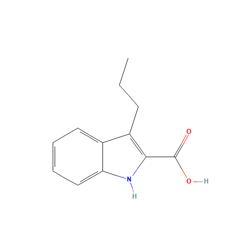 3-propyl-1H-indole-2-carboxylic acid (CAS: 1093263-71-8) - Chemical Structure and Molecular Formula 