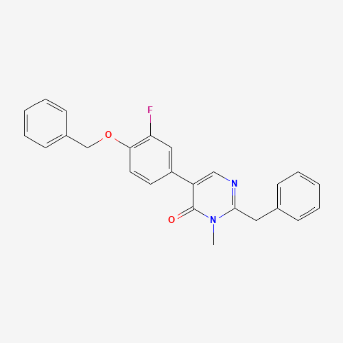 2-benzyl-5-(3-fluoro-4-phenylmethoxyphenyl)-3-methylpyrimidin-4-one (CAS: 960299-04-1) - Related Chemical Product