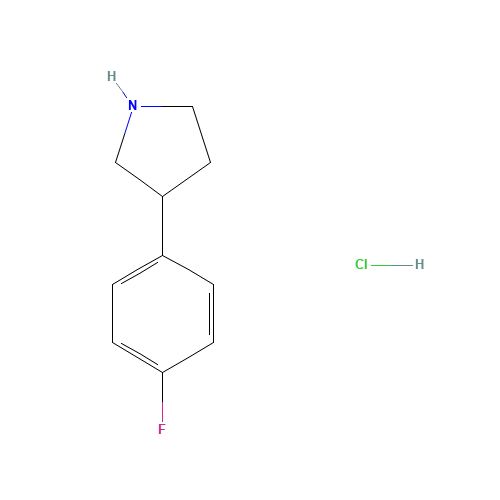 3-(4-fluorophenyl)pyrrolidine;hydrochloride (CAS: 1029636-03-0) - Related Chemical Product