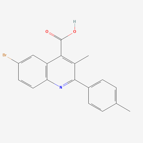 6-bromo-3-methyl-2-(4-methylphenyl)quinoline-4-carboxylic acid (CAS: 351000-02-7) - Related Chemical Product