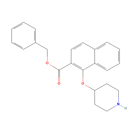 benzyl 1-piperidin-4-yloxynaphthalene-2-carboxylate (CAS: 1443208-80-7) - Related Chemical Product
