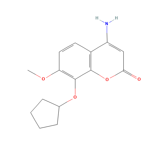 4-amino-8-cyclopentyloxy-7-methoxychromen-2-one (CAS: 1001056-81-0) - Related Chemical Product