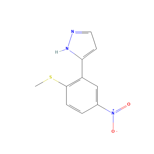 5-(2-methylsulfanyl-5-nitrophenyl)-1H-pyrazole (CAS: 845266-21-9) - Related Chemical Product