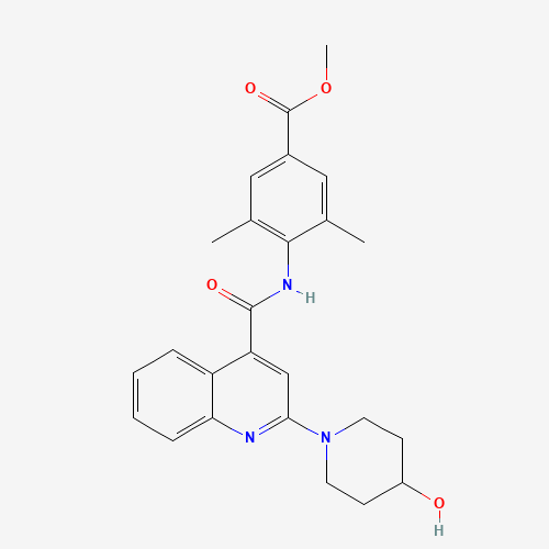 methyl 4-[[2-(4-hydroxypiperidin-1-yl)quinoline-4-carbonyl]amino]-3,5-dimethylbenzoate (CAS: 1529761-35-0) - Related Chemical Product