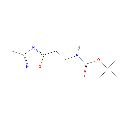 tert-butyl N-[2-(3-methyl-1,2,4-oxadiazol-5-yl)ethyl]carbamate (CAS: 321392-80-7) - Related Chemical Product