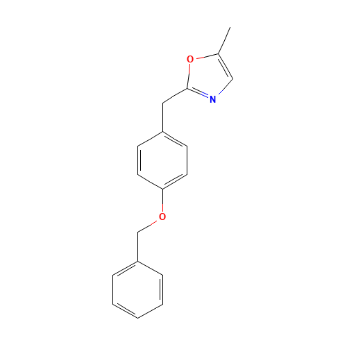 5-methyl-2-[(4-phenylmethoxyphenyl)methyl]-1,3-oxazole (CAS: 865233-92-7) - Related Chemical Product