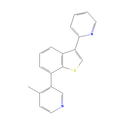 4-methyl-3-(3-pyridin-2-yl-1-benzothiophen-7-yl)pyridine (CAS: 1428881-00-8) - Related Chemical Product