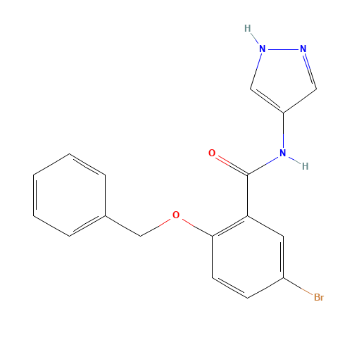 5-bromo-2-phenylmethoxy-N-(1H-pyrazol-4-yl)benzamide (CAS: 1285514-22-8) - Related Chemical Product