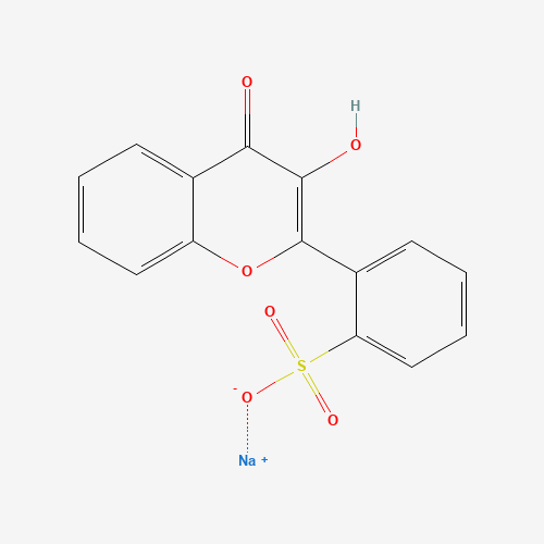 sodium;2-(3-hydroxy-4-oxochromen-2-yl)benzenesulfonate (CAS: 77125-87-2) - Related Chemical Product
