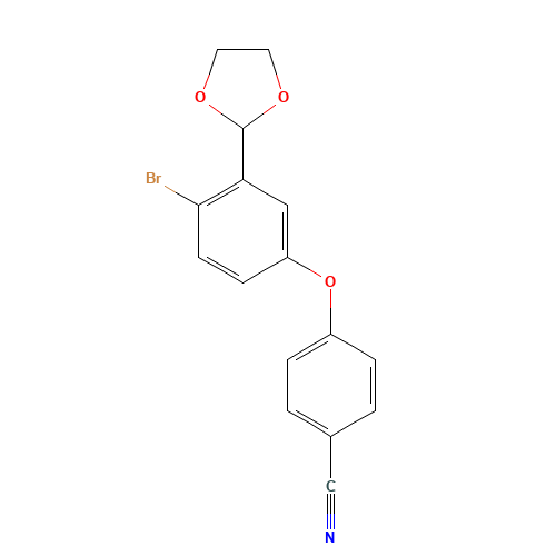 4-[4-bromo-3-(1,3-dioxolan-2-yl)phenoxy]benzonitrile (CAS: 1217366-74-9) - Related Chemical Product