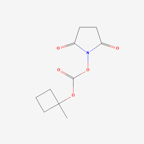 (2,5-dioxopyrrolidin-1-yl) (1-methylcyclobutyl) carbonate (CAS: 1147558-49-3) - Chemical Structure and Molecular Formula 