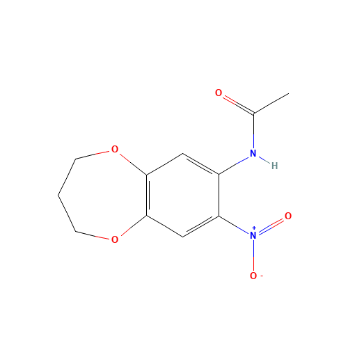 N-(7-nitro-3,4-dihydro-2H-1,5-benzodioxepin-8-yl)acetamide (CAS: 81864-61-1) - Related Chemical Product