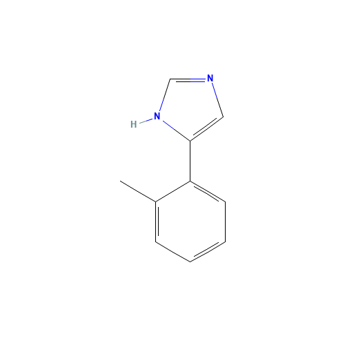 5-(2-methylphenyl)-1H-imidazole (CAS: 53848-02-5) - Chemical Structure and Molecular Formula 