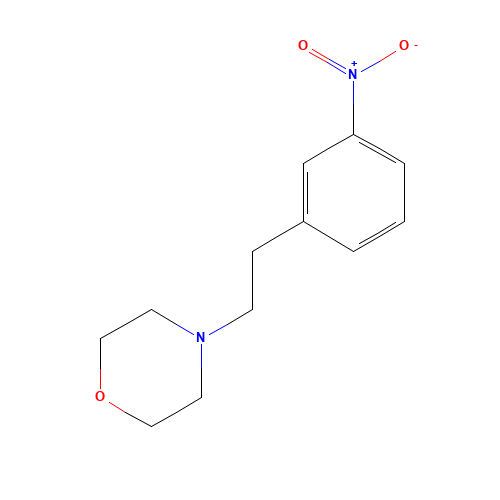 4-[2-(3-nitrophenyl)ethyl]morpholine (CAS: 925920-57-6) - Chemical Structure and Molecular Formula 