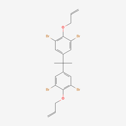 1,3-dibromo-5-[2-(3,5-dibromo-4-prop-2-enoxyphenyl)propan-2-yl]-2-prop-2-enoxybenzene (CAS: 25327-89-3) - Chemical Structure and Molecular Formula 
