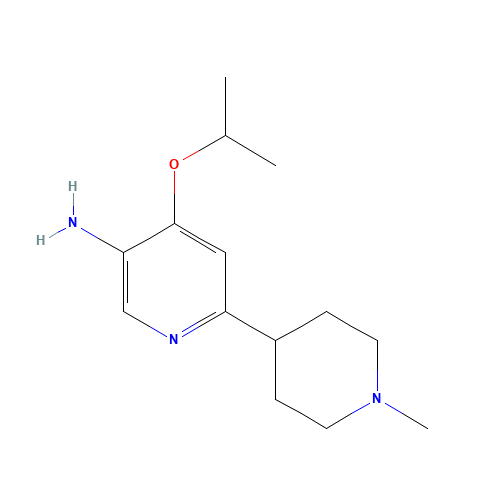 6-(1-methylpiperidin-4-yl)-4-propan-2-yloxypyridin-3-amine (CAS: 1462950-89-5) - Related Chemical Product