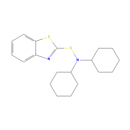 N-(1,3-benzothiazol-2-ylsulfanyl)-N-cyclohexylcyclohexanamine (CAS: 4979-32-2) - Related Chemical Product