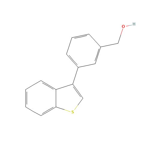 [3-(1-benzothiophen-3-yl)phenyl]methanol (CAS: 805250-27-5) - Chemical Structure and Molecular Formula 