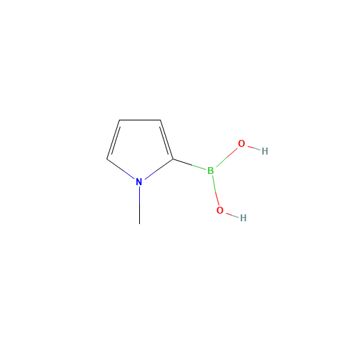 (1-methylpyrrol-2-yl)boronic acid (CAS: 911318-81-5) - Chemical Structure and Molecular Formula 