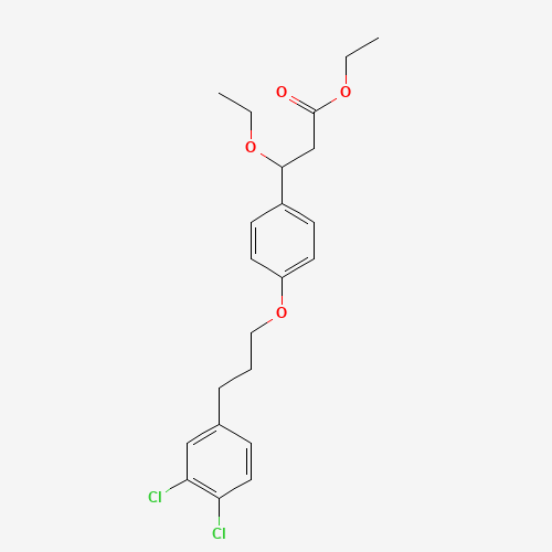 ethyl 3-[4-[3-(3,4-dichlorophenyl)propoxy]phenyl]-3-ethoxypropanoate (CAS: 1202576-78-0) - Related Chemical Product
