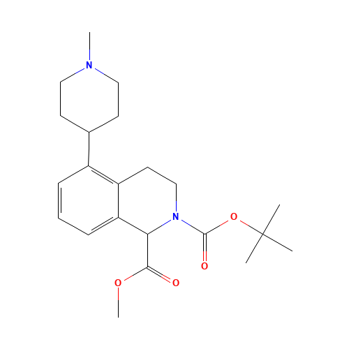 2-O-tert-butyl 1-O-methyl 5-(1-methylpiperidin-4-yl)-3,4-dihydro-1H-isoquinoline-1,2-dicarboxylate (CAS: 1430564-07-0) - Related Chemical Product
