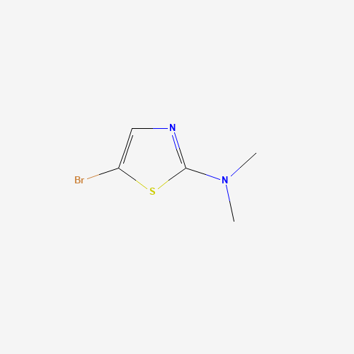 5-bromo-N,N-dimethyl-1,3-thiazol-2-amine (CAS: 66571-60-6) - Chemical Structure and Molecular Formula 