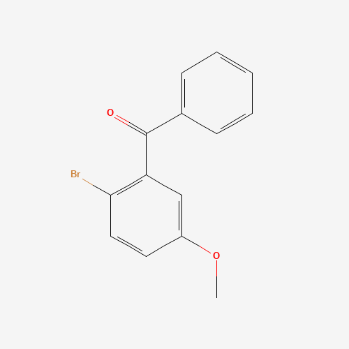 (2-bromo-5-methoxyphenyl)-phenylmethanone (CAS: 60080-98-0) - Chemical Structure and Molecular Formula 