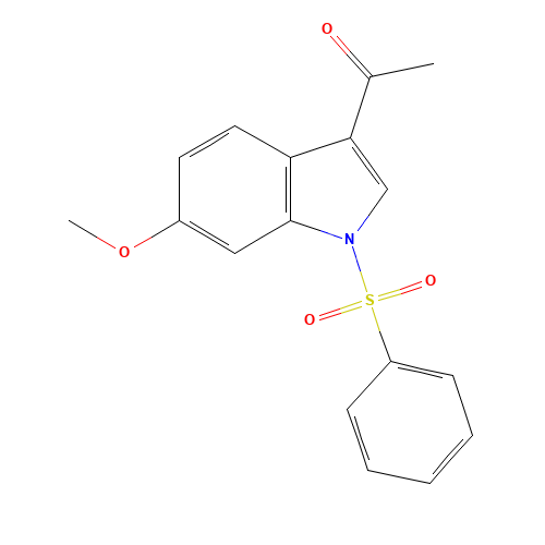 1-[1-(benzenesulfonyl)-6-methoxyindol-3-yl]ethanone (CAS: 99532-46-4) - Related Chemical Product