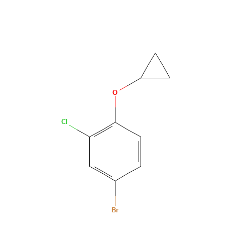 4-bromo-2-chloro-1-cyclopropyloxybenzene (CAS: 869569-68-6) - Related Chemical Product