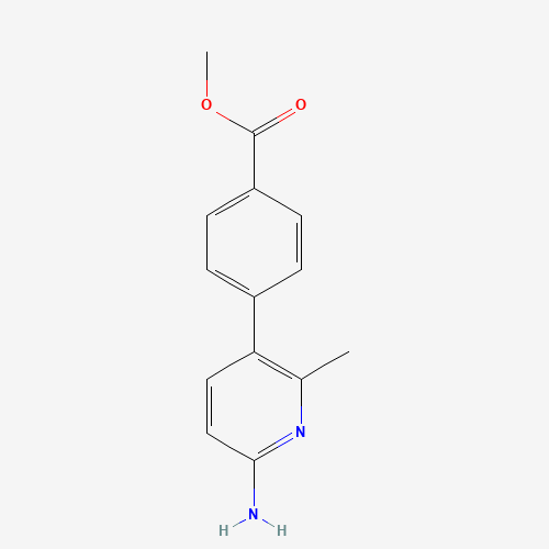 methyl 4-(6-amino-2-methylpyridin-3-yl)benzoate (CAS: 191089-01-7) - Chemical Structure and Molecular Formula 