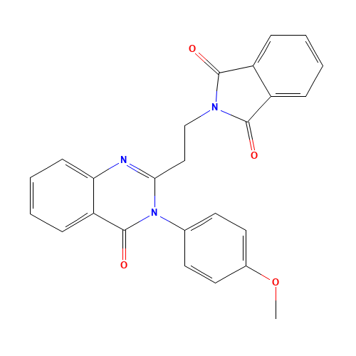2-[2-[3-(4-methoxyphenyl)-4-oxoquinazolin-2-yl]ethyl]isoindole-1,3-dione (CAS: 424812-31-7) - Related Chemical Product